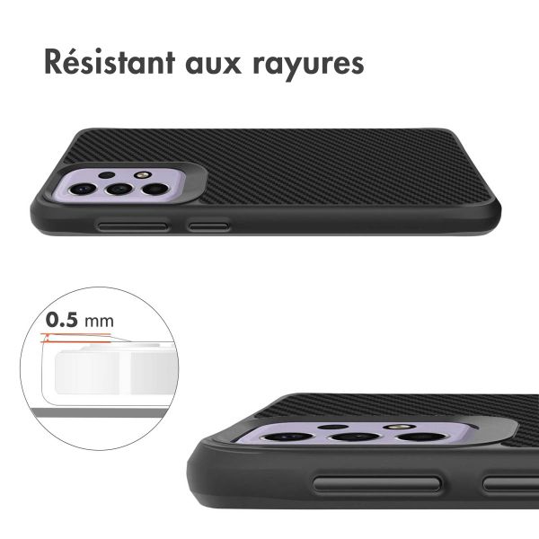 imoshion Rugged Hybrid Carbon Case Samsung Galaxy A33 - Noir