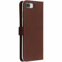 Selencia Étui portefeuille en cuir véritable Apple iPhone 8 Plus / 7 Plus - Marron