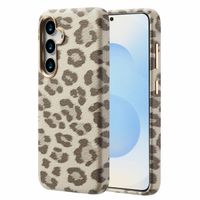 Selencia Coque Sabi imprimé panthère avec MagSafe Samsung Galaxy S25 - Soft Ivory