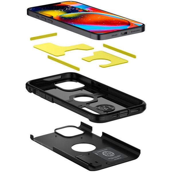 Spigen Coque Tough Armor Apple iPhone 12 (Pro) - Noir