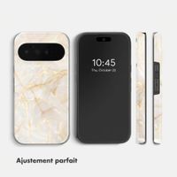 Selencia Coque arrière Vivid avec MagSafe Google Pixel 11 - Golden Beige Marble