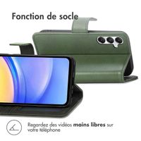 imoshion Étui de télephone portefeuille de luxe Samsung Galaxy A15 (5G/4G) - Vert