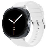 imoshion Bracelet en silicone flexible Samsung Galaxy Watch 9 (40/44mm) / Watch 8 (40/44mm) / Classic (46mm) - Blanc