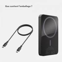 Selencia Powerbank Vivid 5 000 mAh - MagSafe et Qi - Black / Silk Spirit