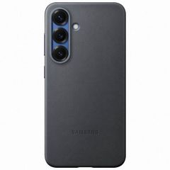 Samsung Original Coque KindSuit en Cuir Végan Samsung Galaxy S25 - Noir