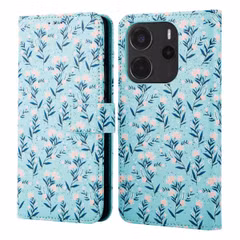 imoshion Étui de télephone portefeuille Design Xiaomi Redmi Note 14 (4G) - Blue Flowers
