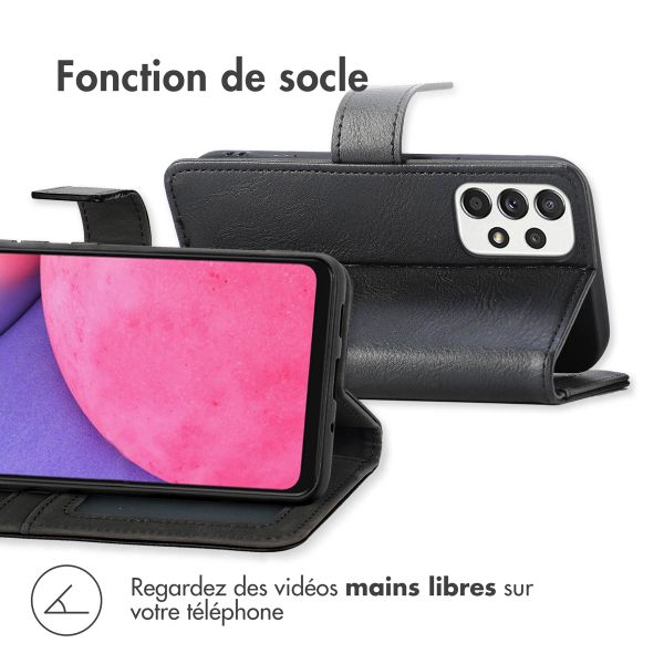 imoshion Étui de télephone portefeuille de luxe Samsung Galaxy A33 - Noir