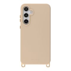 Selencia Coque arrière Rivièra avec MagSafe avec crochets amovibles Samsung Galaxy A55 (5G) / A35 - Milky Latte