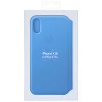 Apple Étui de télephone portefeuille Leather Folio Apple iPhone X / Xs - Cornflower