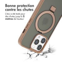 Accezz Coque Ring Stand avec MagSafe Apple iPhone 13 Pro - Marron
