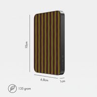 Selencia Powerbank Vivid 5 000 mAh - MagSafe et Qi - Black / Bonbon Stripe Matcha