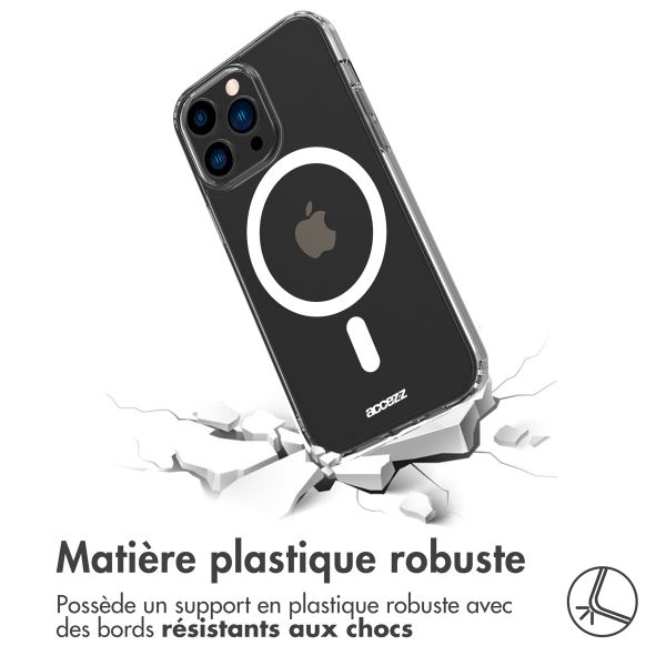 Accezz Coque Clear avec MagSafe Apple iPhone 14 Pro - Transparent