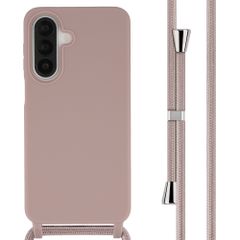 imoshion Coque en silicone avec cordon Samsung Galaxy A27 (5G) - Sand Pink