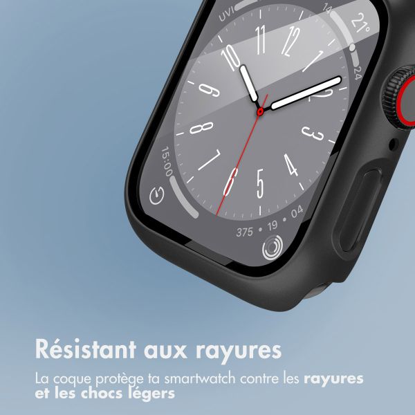 imoshion Coque rigide à couverture complète Apple Watch 7 / 8 / 9 - 45 mm - Noir