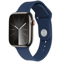 imoshion Bracelet tressé en silicone Apple Watch | 44/45/46/49 mm - Bleu foncé