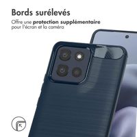 imoshion Coque Brushed Motorola Moto G86 Power - Bleu foncé