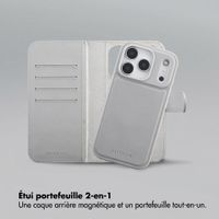 Accezz Coque portefeuille Edge amovible avec MagSafe Apple iPhone 18 Pro / 17 Pro - Gris