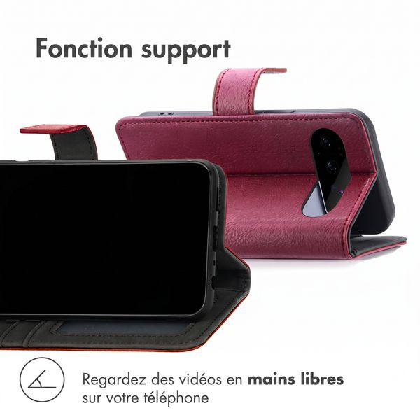 imoshion Étui de télephone portefeuille de luxe Google Pixel 11 Pro - Bordeaux