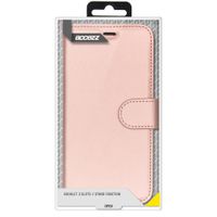 Accezz Étui de télephone Wallet Apple iPhone 12 (Pro) - Rose Doré