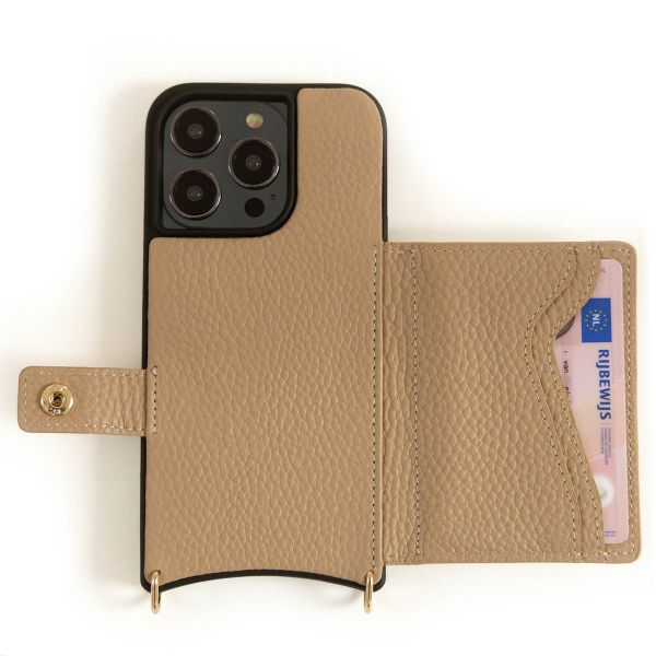 Dutchies Coque MagSafe avec porte-cartes Apple iPhone 13 Pro - Beige