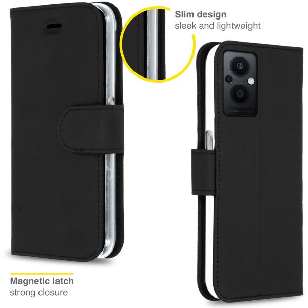 Accezz Étui de télephone Wallet Oppo Reno8 Lite - Noir