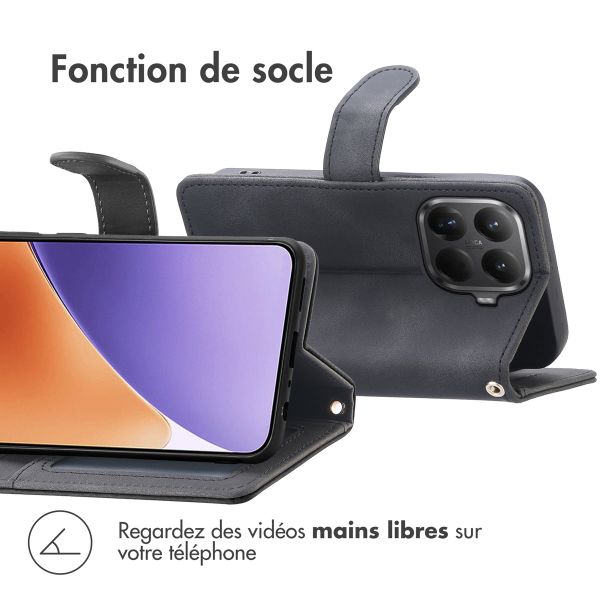 imoshion Etui de télephone portefeuille avec cordon Xiaomi 15T Pro - Noir