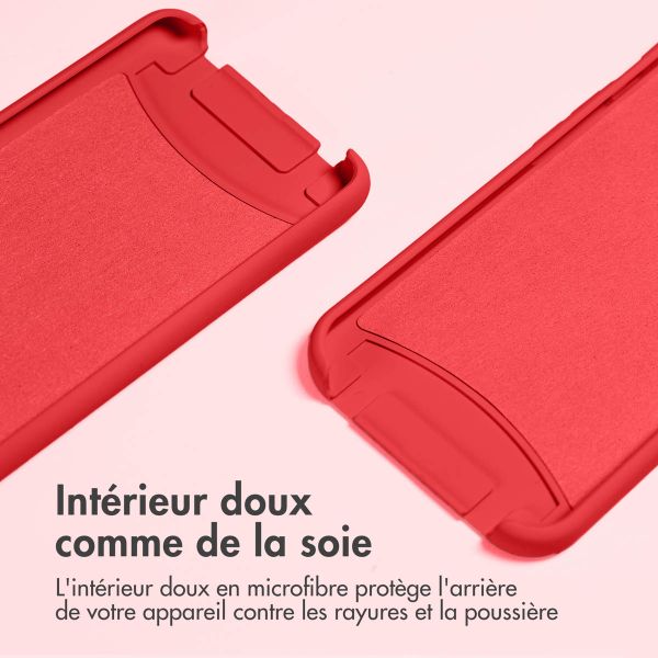 imoshion Coque de couleur avec cordon amovible Apple iPhone X / Xs - Rouge