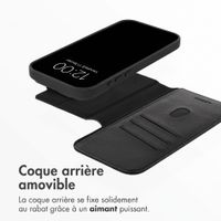 Accezz Étui de télephone portefeuille en cuir 2-en-1 avec MagSafe Apple iPhone 18 Pro Max / 17 Pro Max - Onyx Black