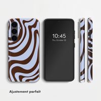 Selencia Coque arrière Vivid avec MagSafe Samsung Galaxy S24 - Dream Swirl Chocolate