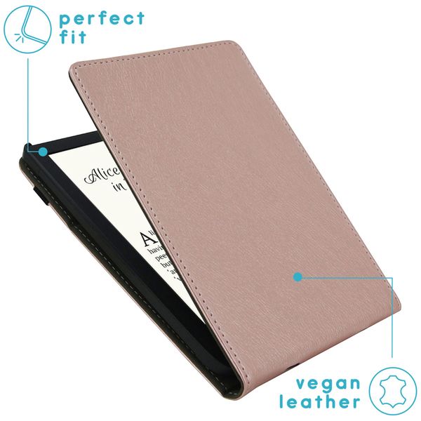 imoshion Étui á rabat Pocketbook Touch Lux 5 / HD 3 / Basic Lux 4 / Vivlio Lux 5 - Rose Doré