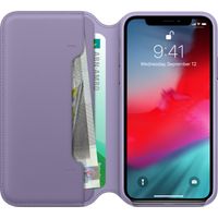Apple Étui de télephone portefeuille Leather Folio Apple iPhone X / Xs - Lila