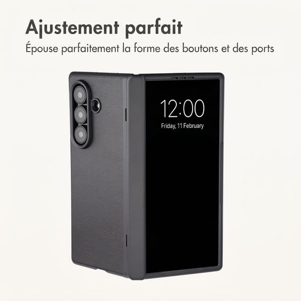 imoshion Étui Slim en cuir synthétique Samsung Galaxy Z Fold 8 Ultra - Noir