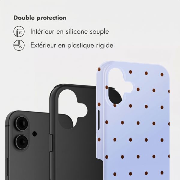 Selencia Coque arrière Vivid Apple iPhone 16 - Happy Dots Digital Sky