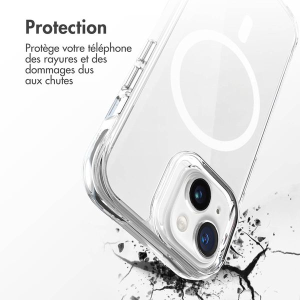imoshion Coque Rugged Air MagSafe Apple iPhone 15 - Transparent