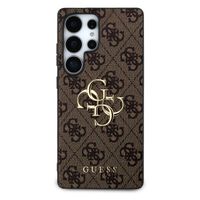Guess Coque 4G Metal Logo Backcover Samsung Galaxy S25 Ultra - Marron