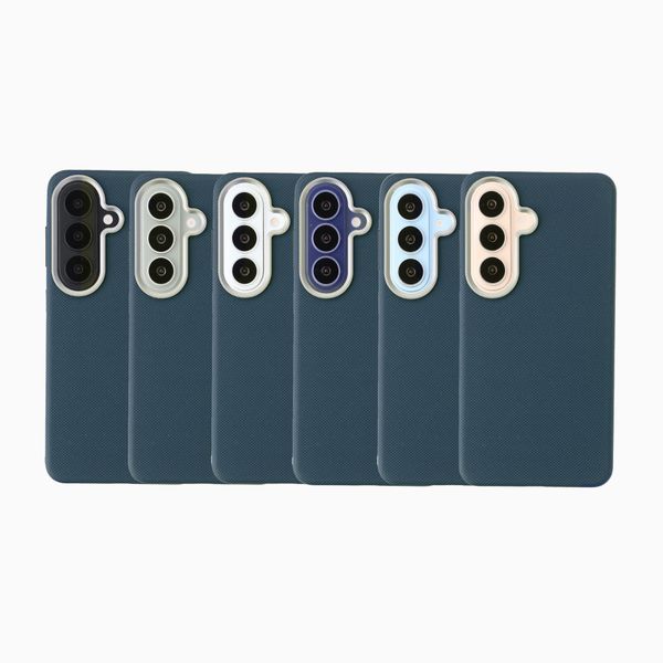 Accezz Coque arrière Mesh avec MagSafe Samsung Galaxy S26 - Bleu foncé
