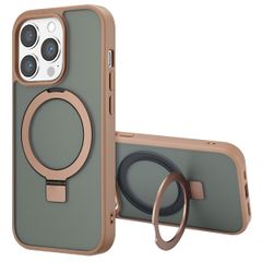 Accezz Coque Ring Stand avec MagSafe Apple iPhone 14 Pro Max - Marron