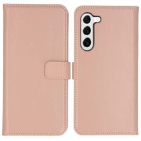 Selencia Étui portefeuille en cuir véritable Samsung Galaxy S23 Plus - Dusty Pink