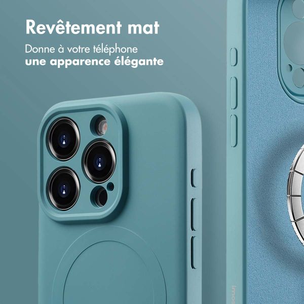 imoshion Coque Couleur avec MagSafe Apple iPhone 15 Pro - Smoke Green