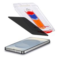Accezz Protection d'écran en verre trempé avec filtre de confidentialité + Applicateur Samsung Galaxy S24 Plus / S25 Plus
