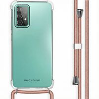 imoshion Coque arrière transparente avec cordon Samsung Galaxy A52(s) (5G/4G) - Rose Doré