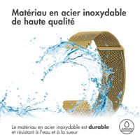 imoshion Bracelet magnétique milanais  - Connexion universelle 22 mm - Taille M - Doré