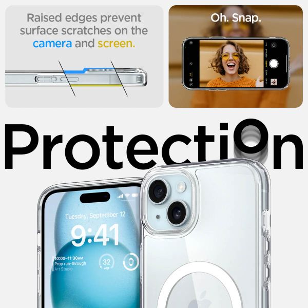 Spigen Coque Ultra Hybrid MagSafe Apple iPhone 15 - White
