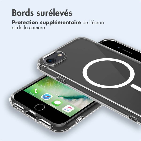 imoshion Coque arrière de protection avec MagSafe Apple iPhone SE (2022 / 2020) / 8 / 7 - Transparent