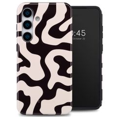 Selencia Coque arrière Vivid Samsung Galaxy S25 Plus - Art Wave Black