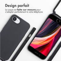imoshion Coque en silicone avec cordon Apple iPhone 17e / 16e - Noir
