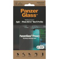 PanzerGlass Protection d'écran Privacy en verre trempé Case Friendly Anti-Bacterial Apple iPhone 13 Pro Max / 14 Plus