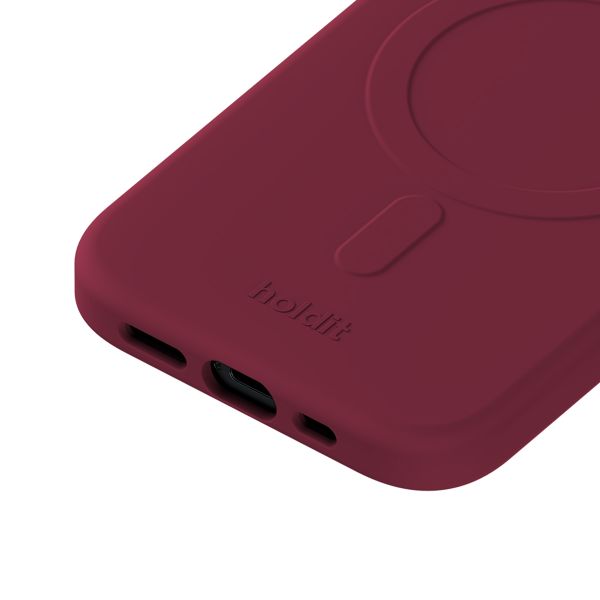 Holdit Coque MagSafe Apple iPhone 17e / 16e / 15 / 14 / 13 - Red Velvet