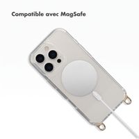 Selencia Coque arrière Rivièra MagSafe avec crochets amovibles Apple iPhone 16 Pro - Transparent