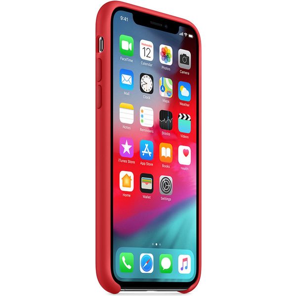 Apple Coque en silicone Apple iPhone X / Xs - Red